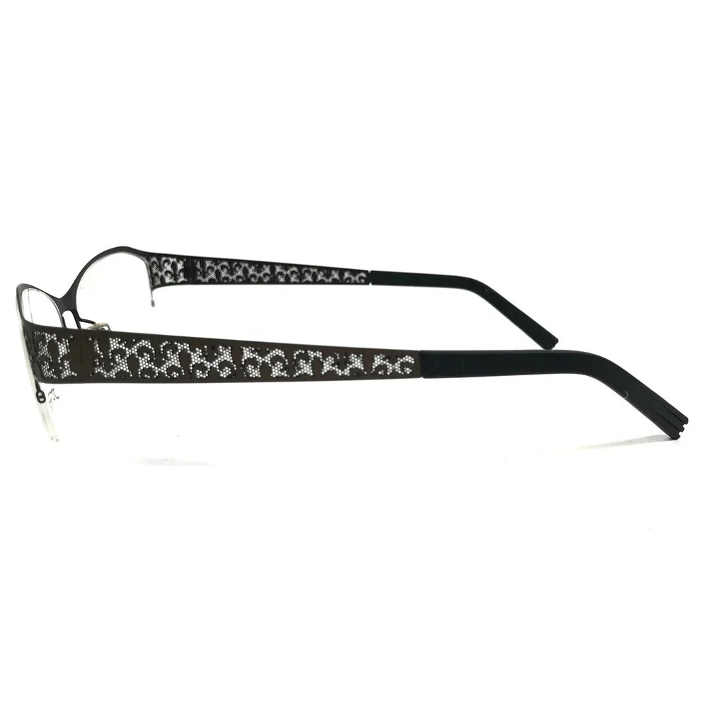 J.F. Rey Eyeglasses Frames JF2558 0500 Black Mesh Fleur De Lis 52-16-132